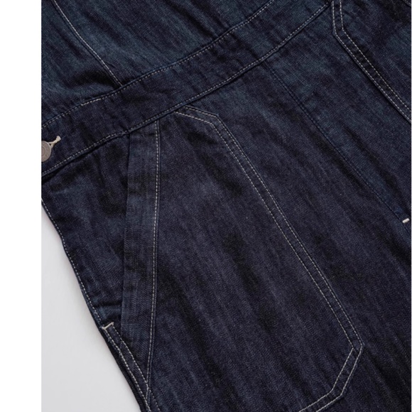 NWT Denimist Tie Strap Relaxed Overall - Drapey Rinse Indigo Causal All in One - Picture 10 of 12